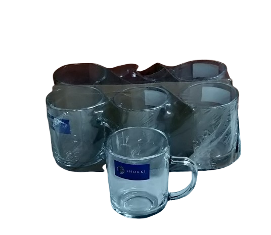 Sfm25 Shokki Clear Mug 24cl 6pc