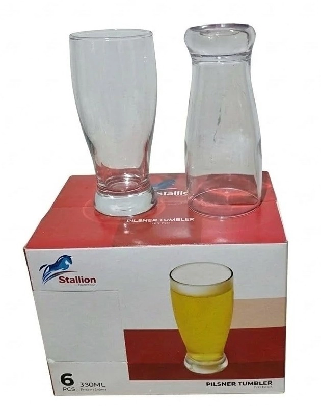 Stallion Acrylic Glasses - 330ml, 6 Pieces (TUM330)