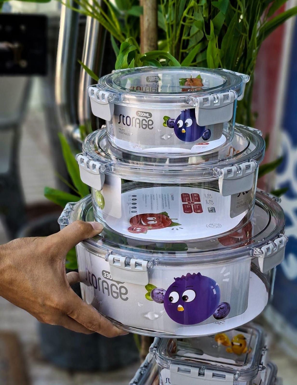 Acrylic Round Storage Container 455074