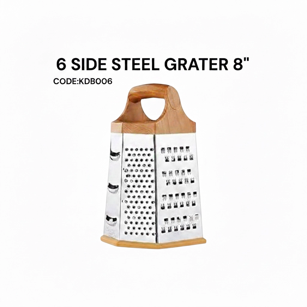 6-Sided Grater with Brown Handle KDB006