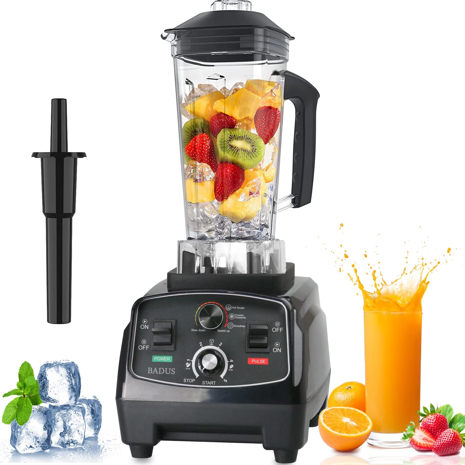 Amitie Commercial Blender - 2200W, 2L Unbreakable Jar