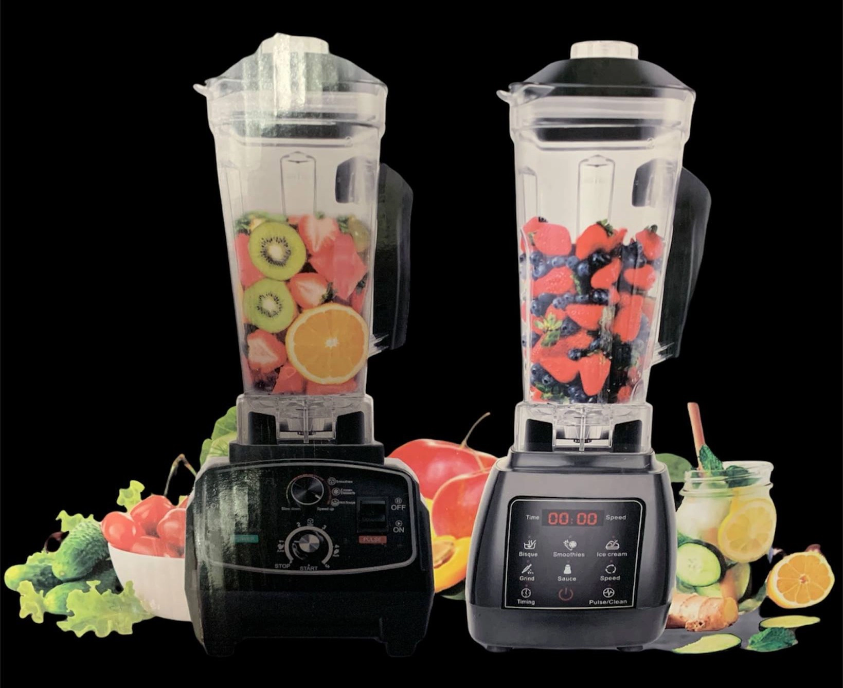 Amitie Commercial Blender - 2200W, 2L Unbreakable Jar