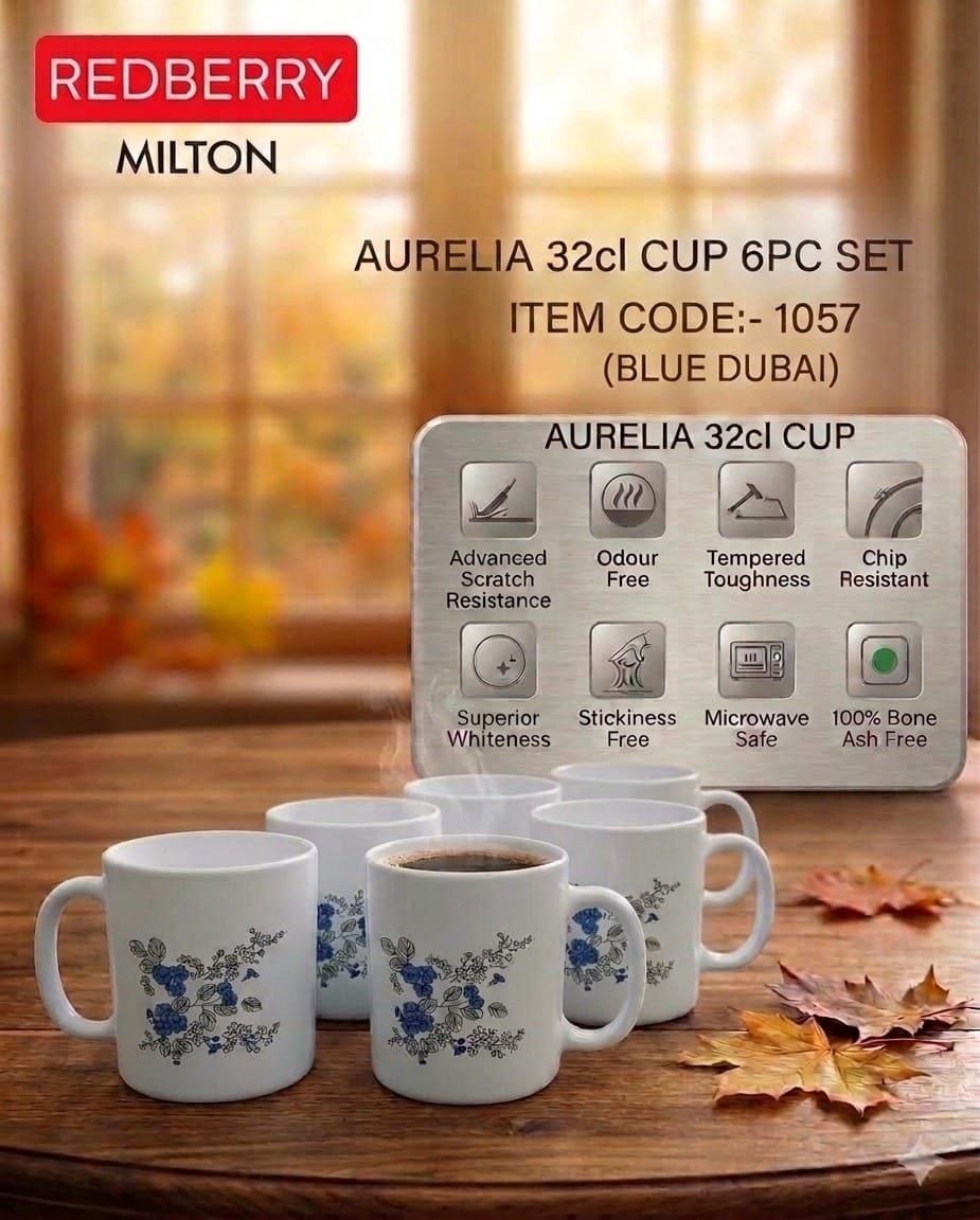 Treo Blue Dubai 32cl Mugs 6pc Mt32bldu