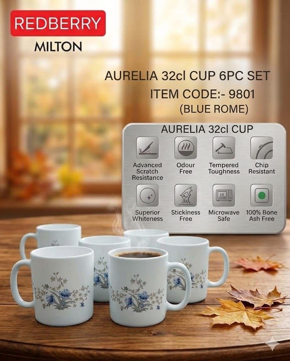 Treo Blue Rome Mug 32cl 6pc Mt32blro