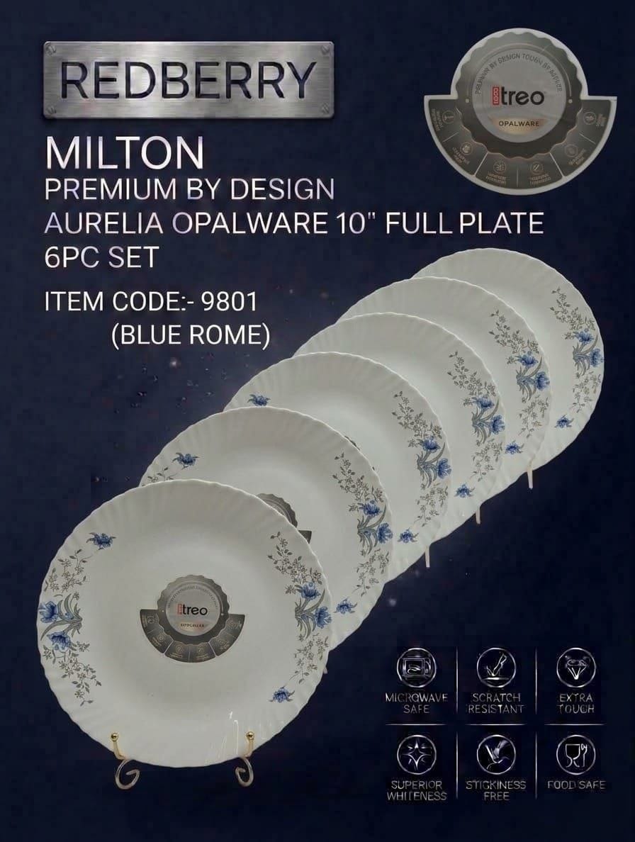 Treo Blue Rome Dinner Plate 6pc Mt10blro