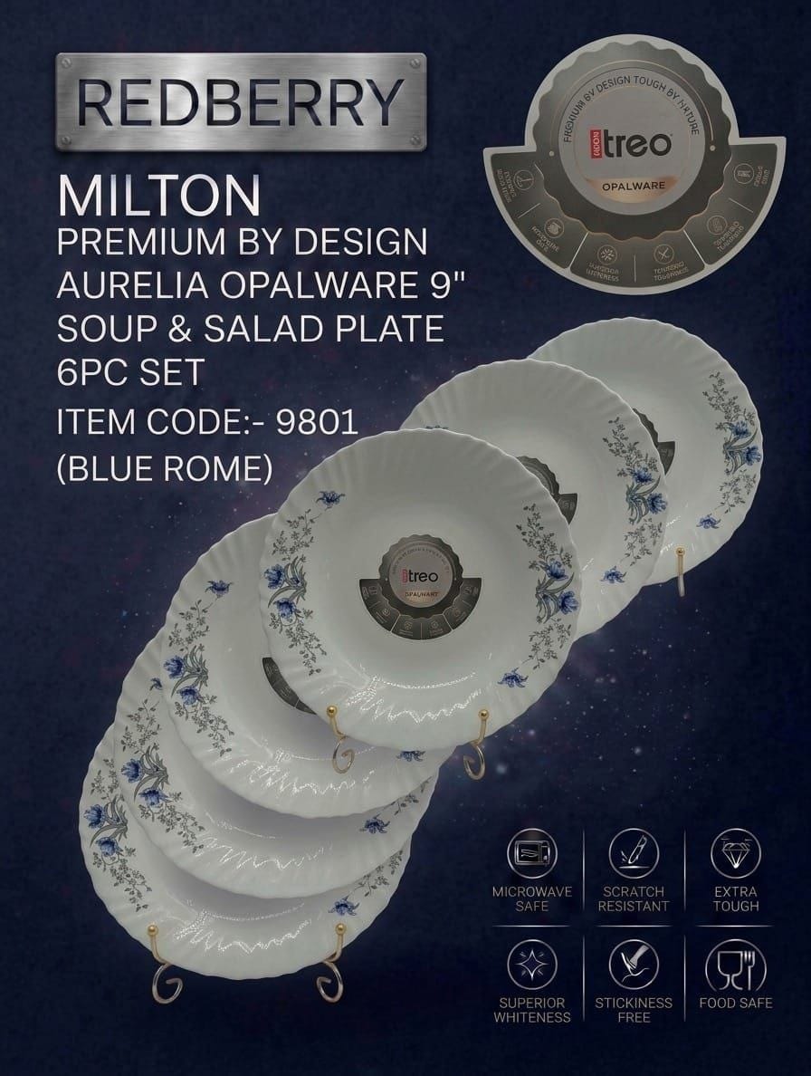 Treo Blue Rome Soup Plate 6pc Mt9blsp