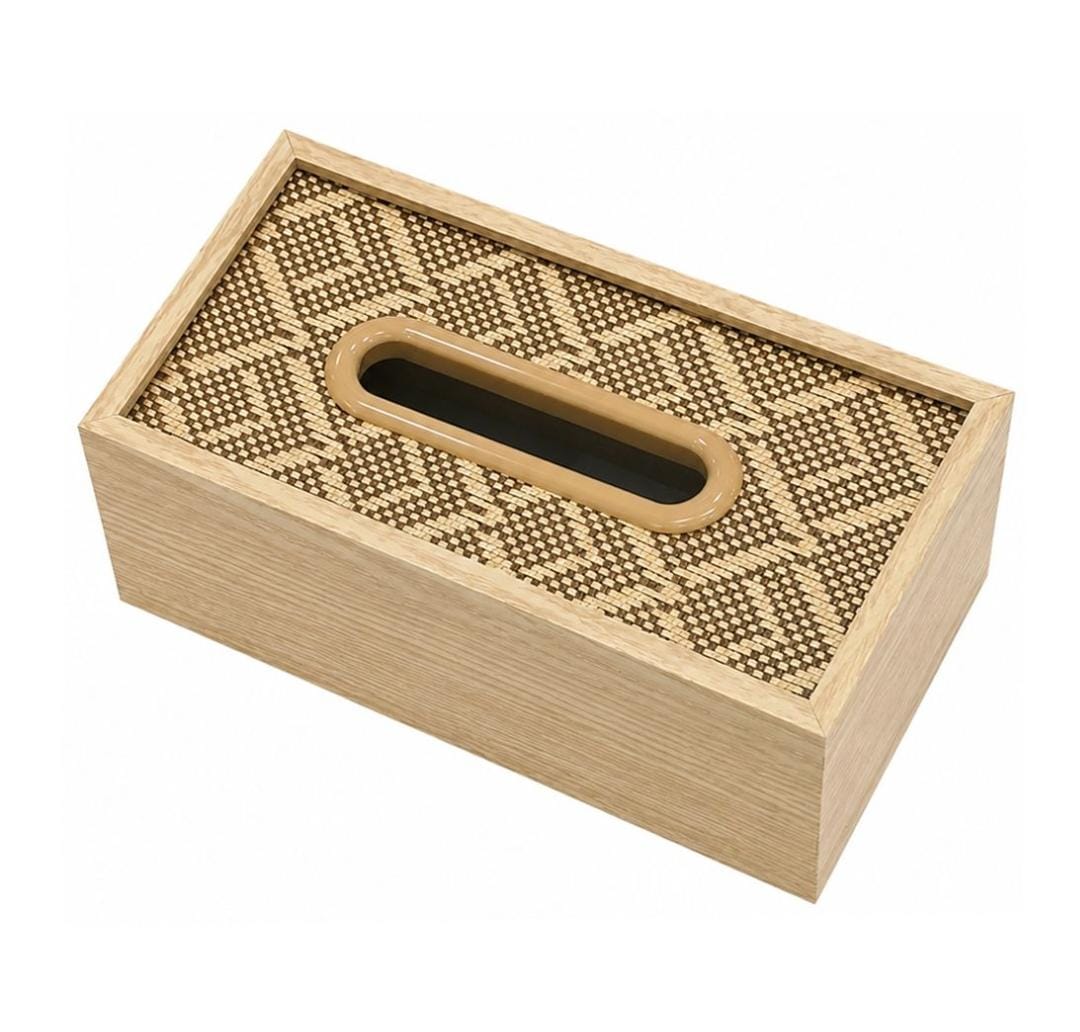 Bamboo Tissue Holder 454982