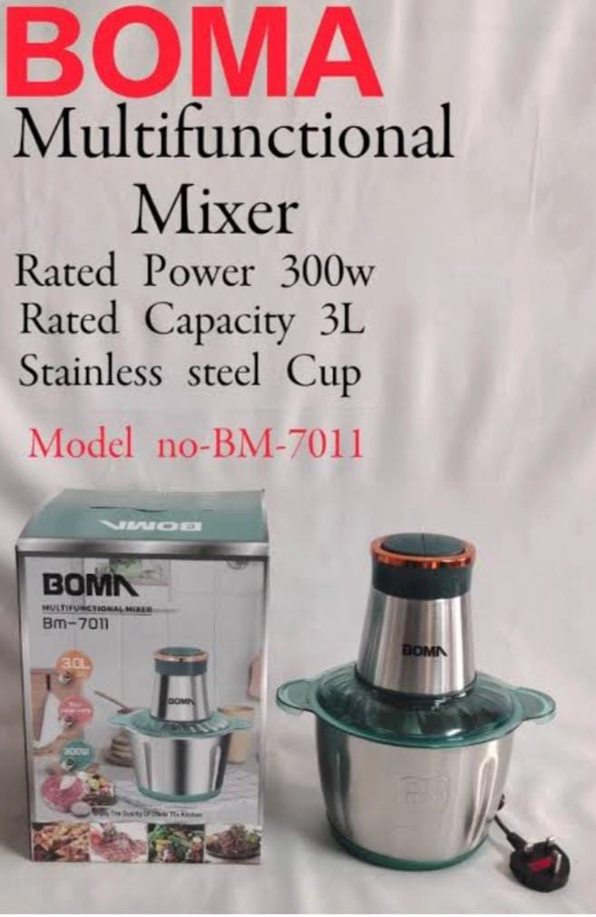Boma Multifunction Mixer 300W with 3L Stainless Steel Bowl BM7011