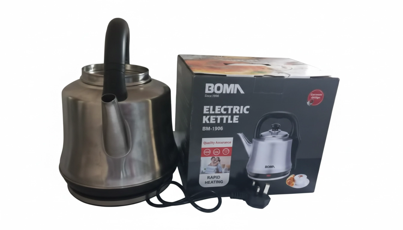 Boma Stainless Steel Electric Kettle - BM1906, 4.0L Fast-Boil