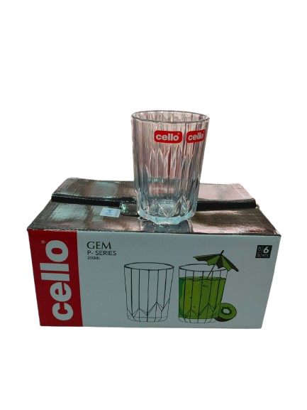 Cello Gem P 200ml Hi Ball Glasses F6 Cel1016