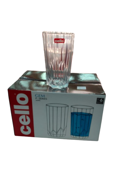 Cello Gem P 300ml Hi Ball Glasses Cel1017
