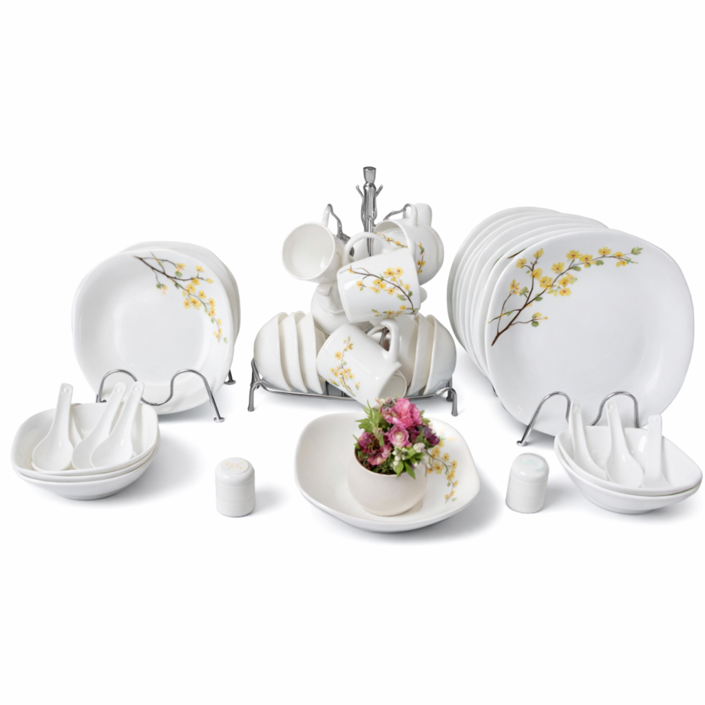 Qds39suti Quadra Dinner Set 39pc Summer Tide