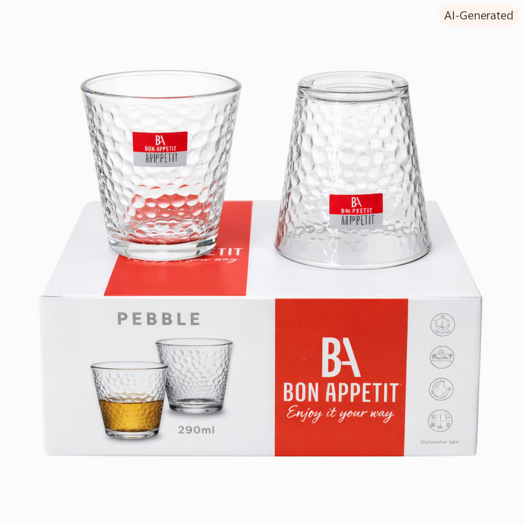 Bon Appetit Glasses 290ml 6pc Hmba430