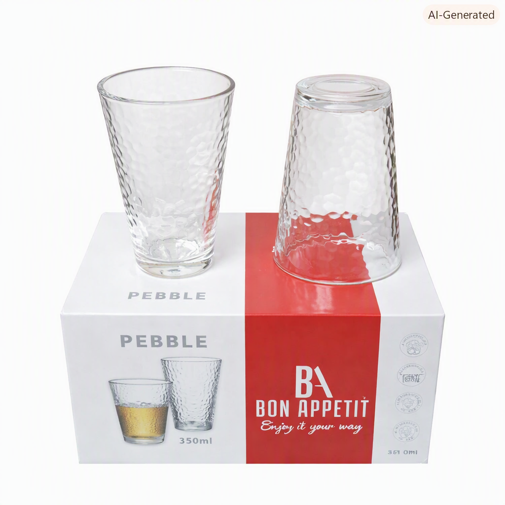 Bon Appetit Glasses 350ml 6pc Hmba429