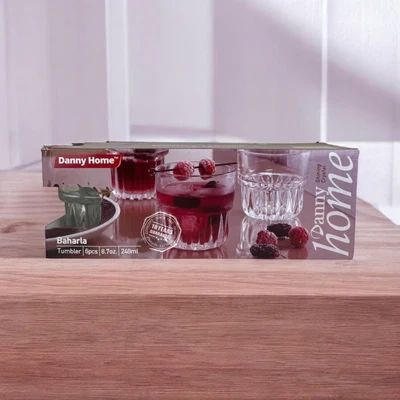 300022 19882 DANNY HOME BAHARLA GLASS 248ML 6PC