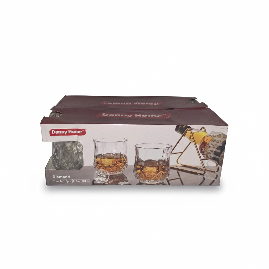 Danny Home Diamond Glass Set 6 Pieces 300ml 198831