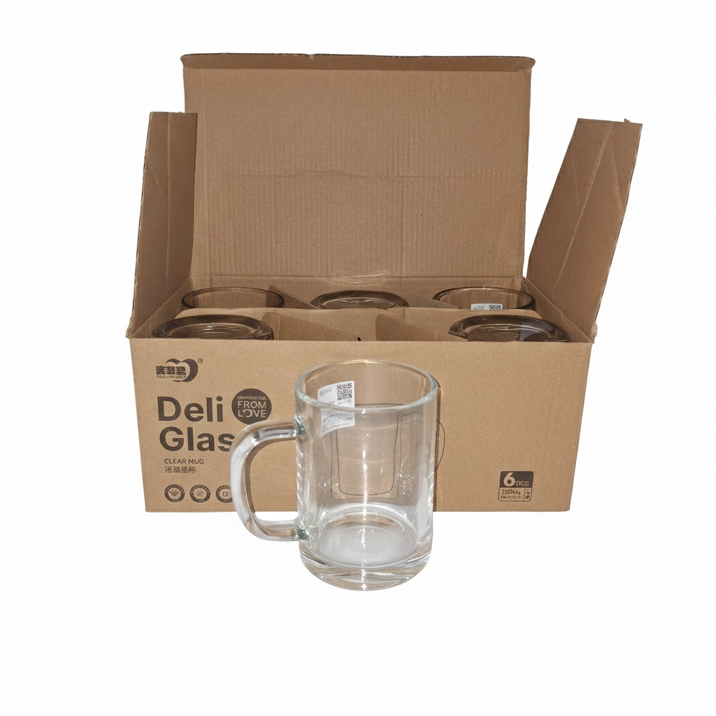 ZB440320 DELI CLEAR MUG 32CL 6PC