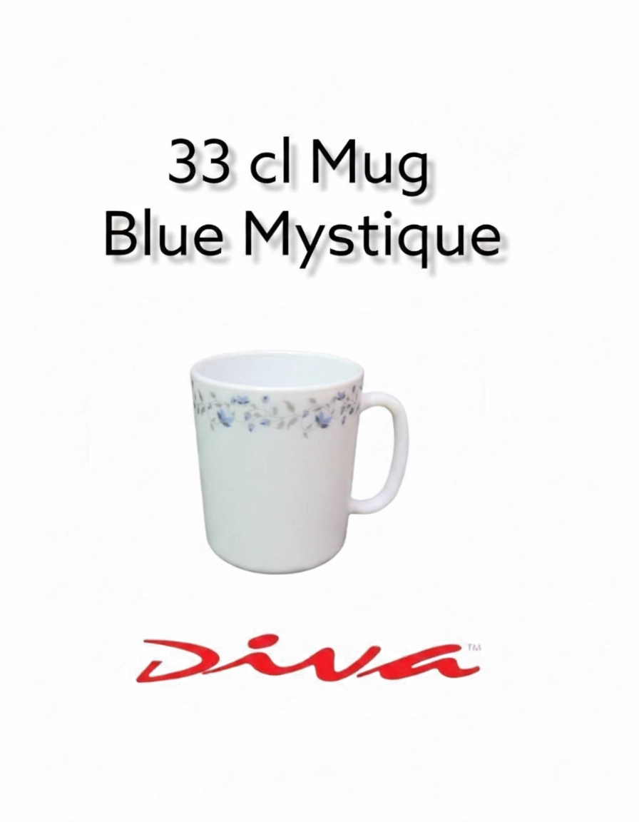33BLMY DIVA 33CL MUG BLUE MYSTIQUE 6PC
