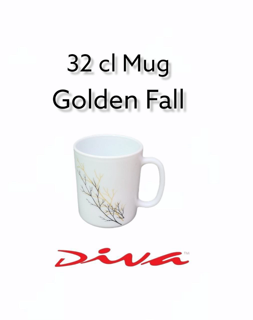 33GOFA DIVA 33CL MUG GOLDEN FALL 6PC