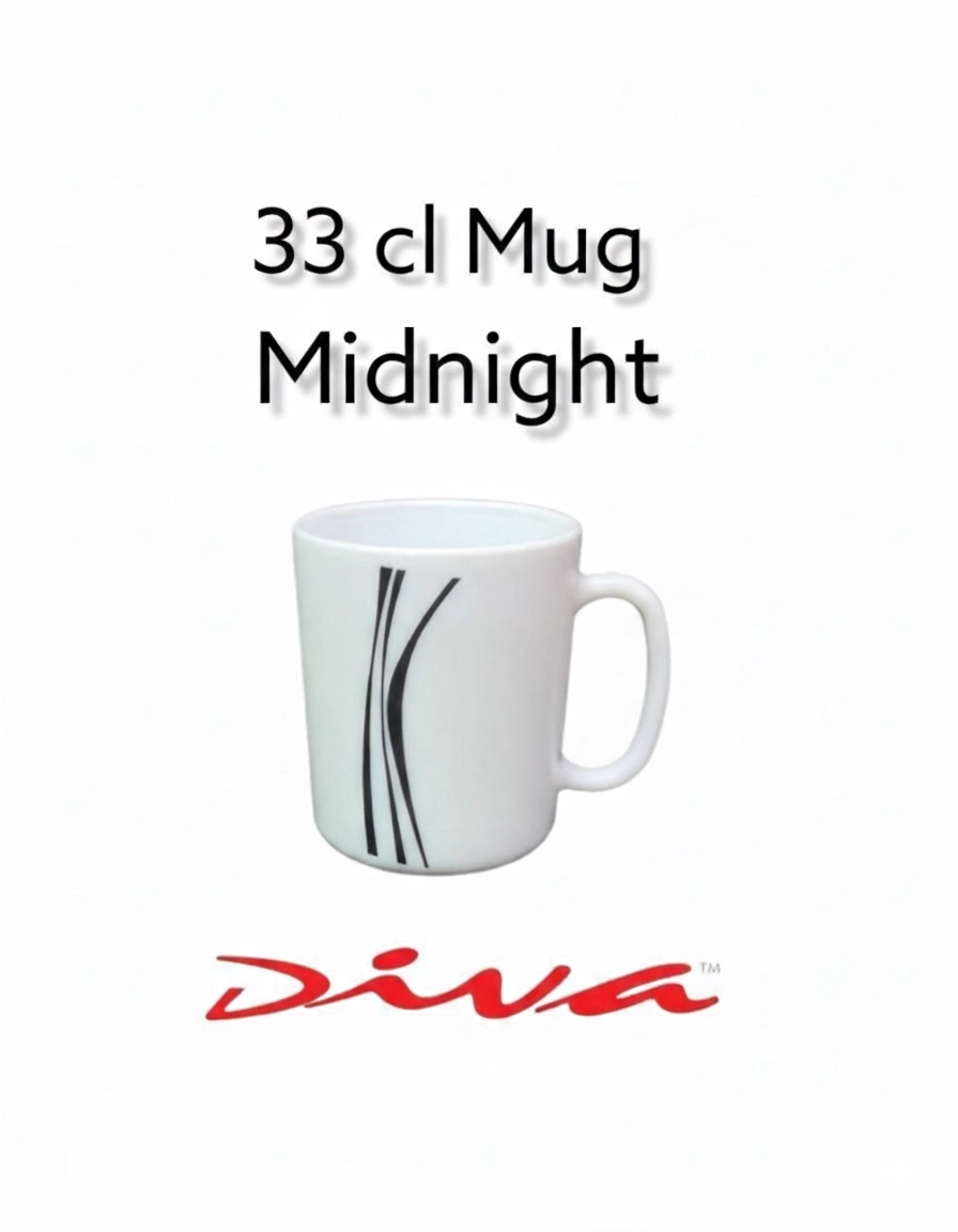33MIDNIGHT DIVA 33CL MUG MIDNIGHT 6PC