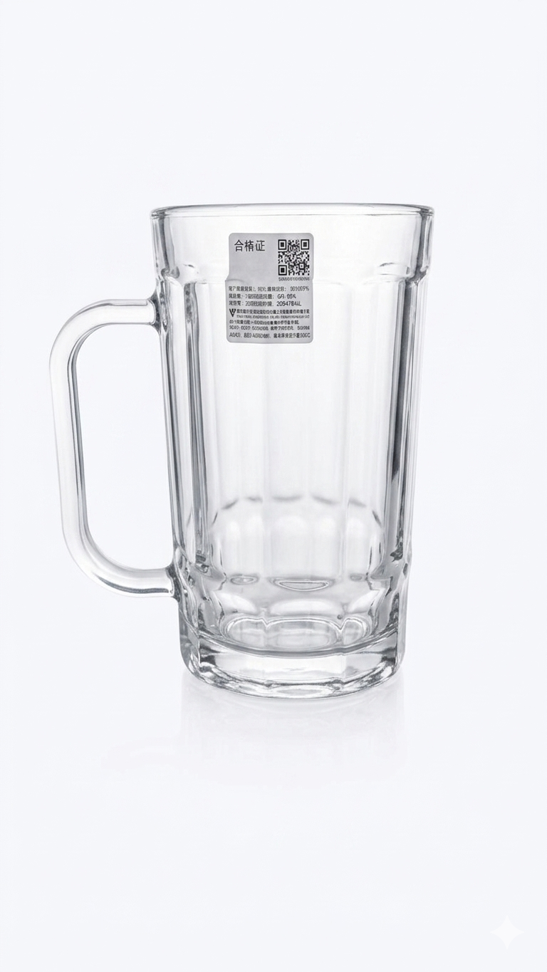 Deli Clear Glass Mug Set - 300ml, 6-Piece (ZB18310)