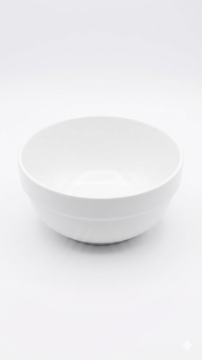Generic Ceramic Plain White Bowl 13cm Pc Cb13cm