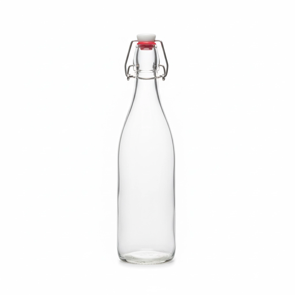 GJKEFB500 GLASS FLIP BOTTLE 500ML PC