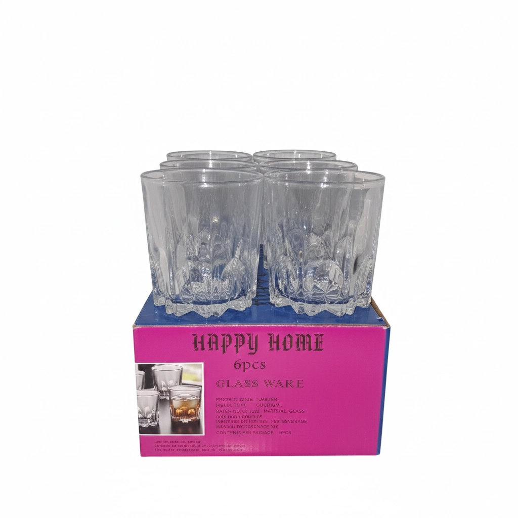 Happy Home Plain Glass Set 6 Pieces 300ml 17212