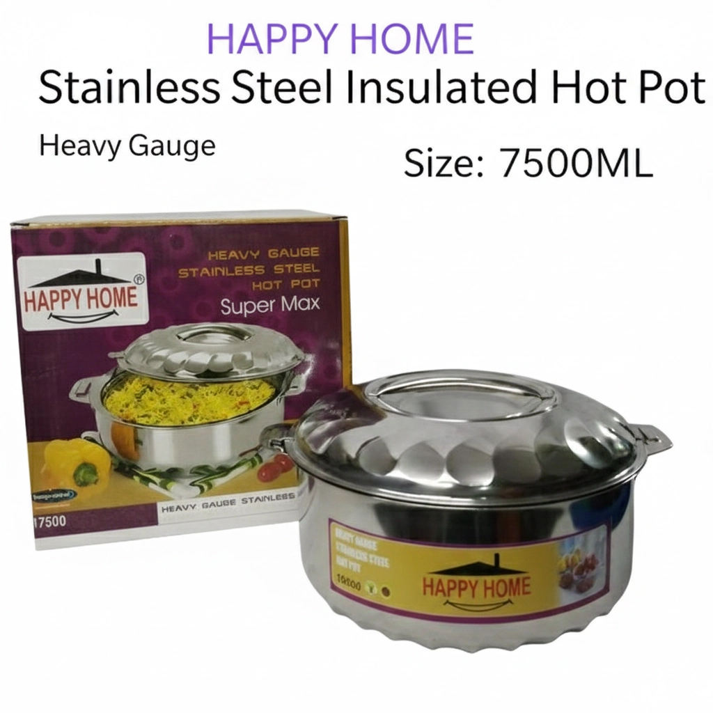 HH75L HAPPY HOME S/S H/POT 7.5LT