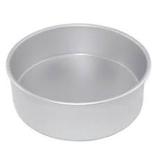 Heavy round cake tin