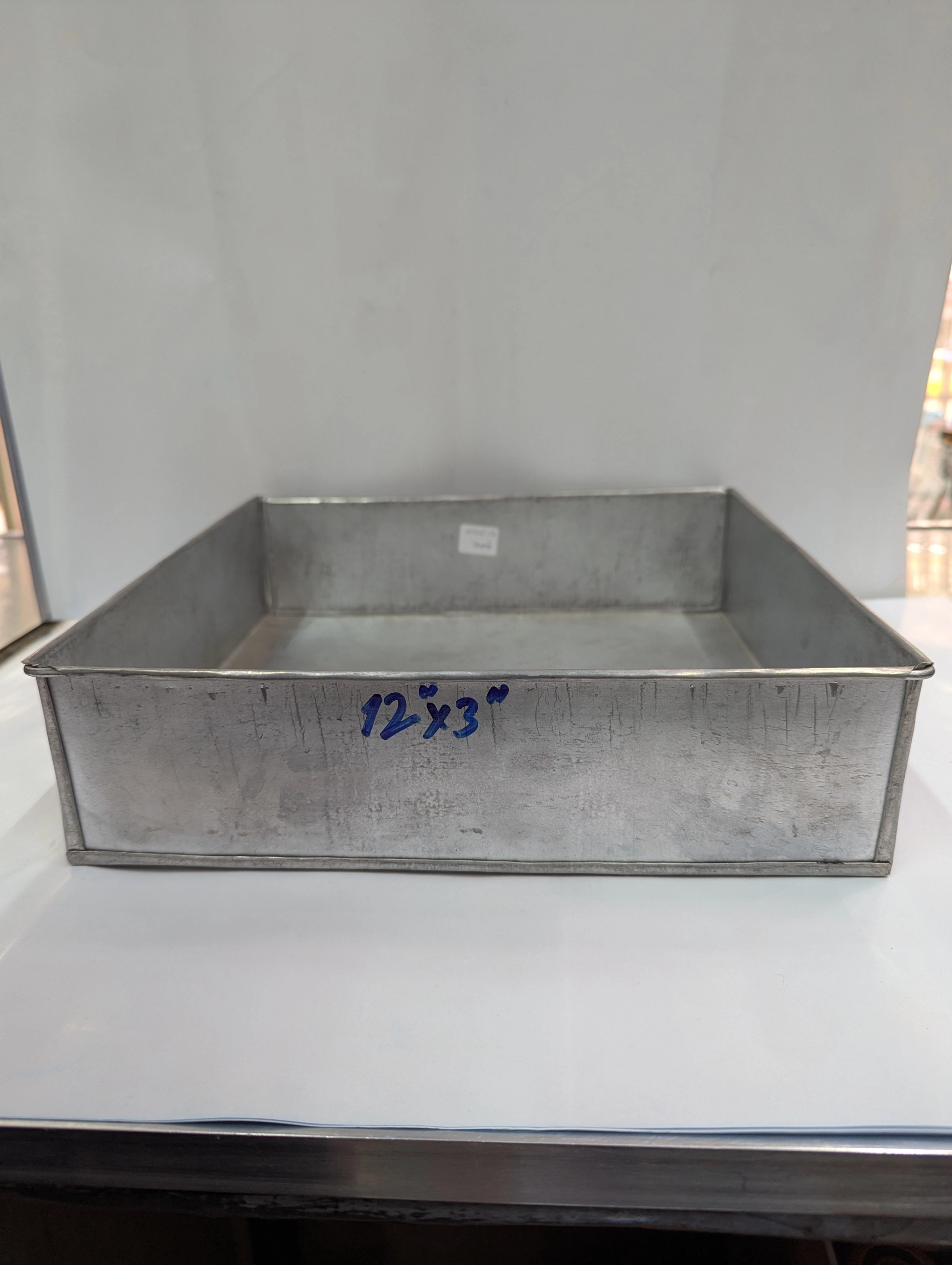 HSCT12 Heavy-Duty Square Steel Cake Tin No. 12 - 12