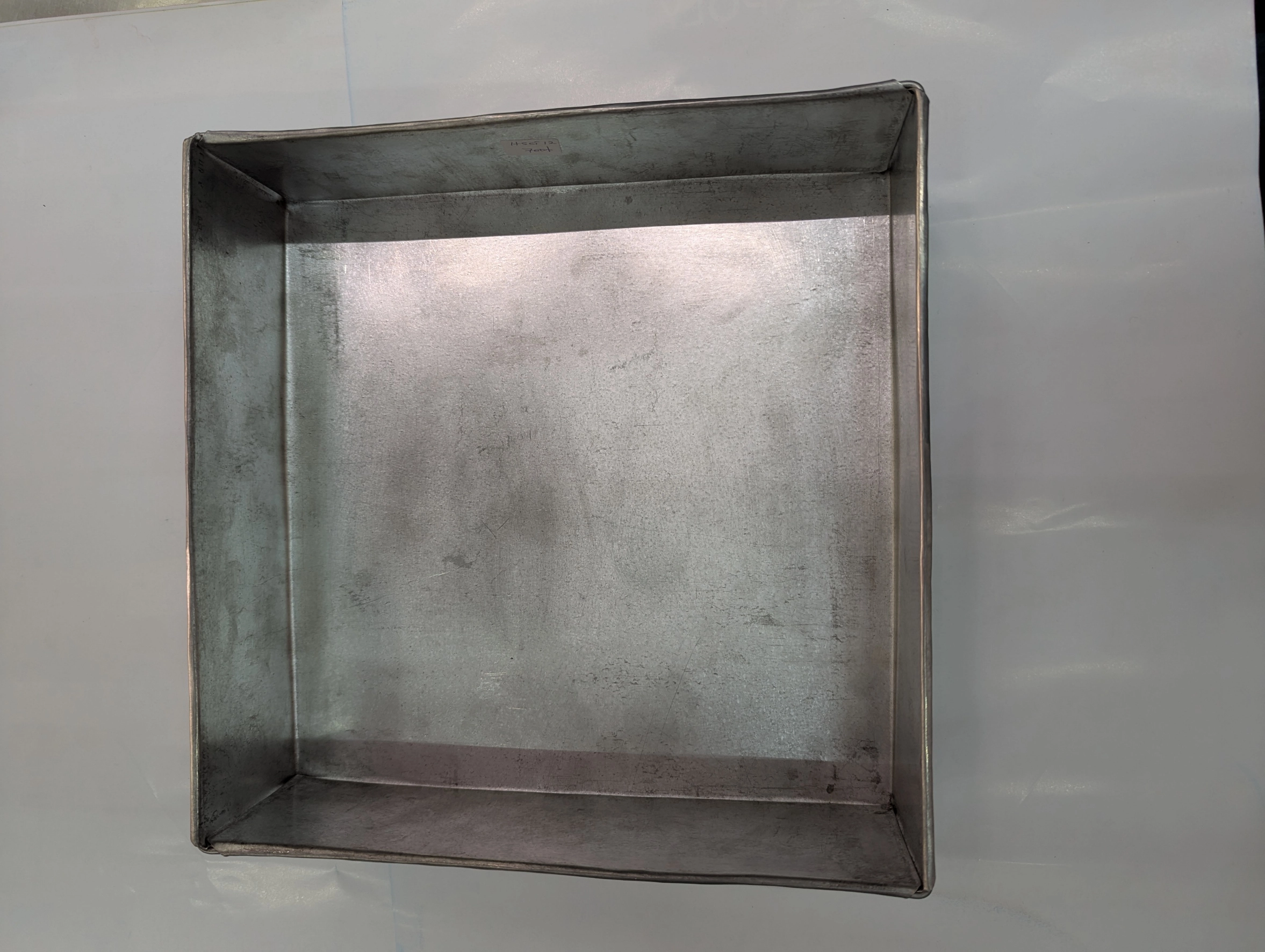 HSCT12 Heavy-Duty Square Steel Cake Tin No. 12 - 12