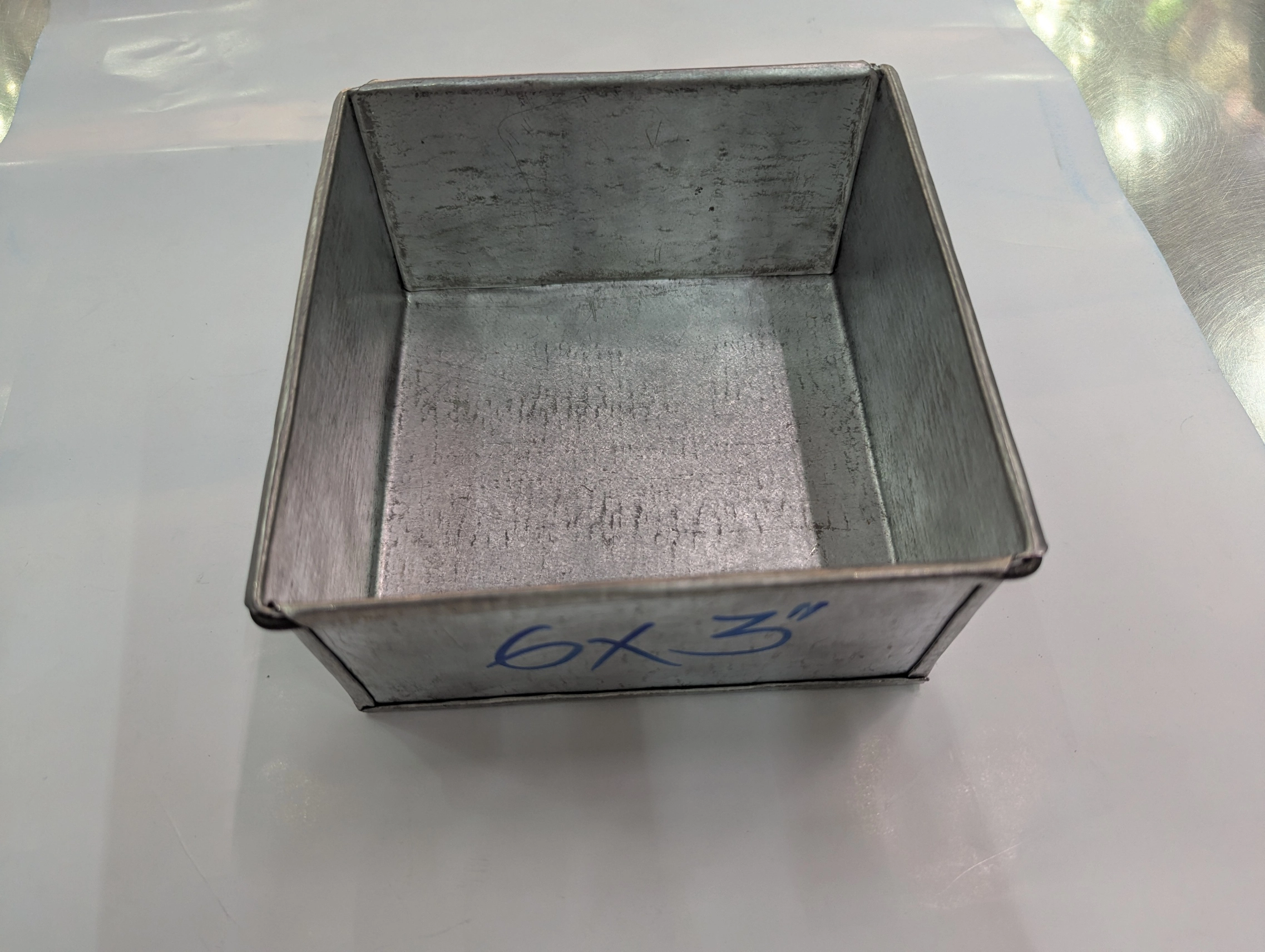 HSCT9 Heavy-Duty Square Steel Cake Tin No. 9 - 9