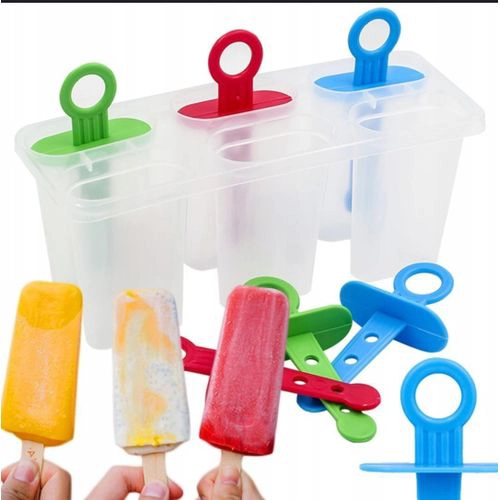 Ice Case Popsicle Mold - 6-Compartment Drip-Free Design