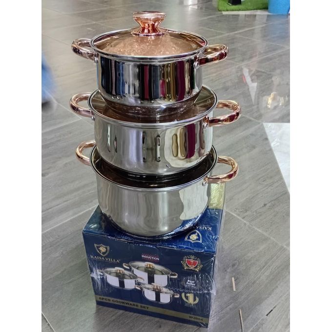 Kaisa Vills Steel Casserole 6pc 2.5/4.5/5.8lt W2004