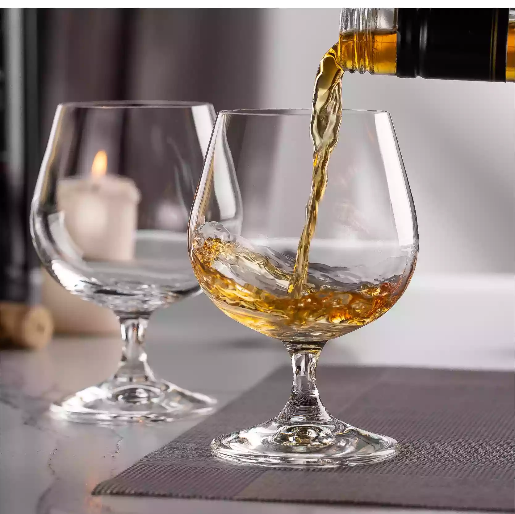 Ldelita Cognac Glass Set 6 Pieces 250ml S81CN25