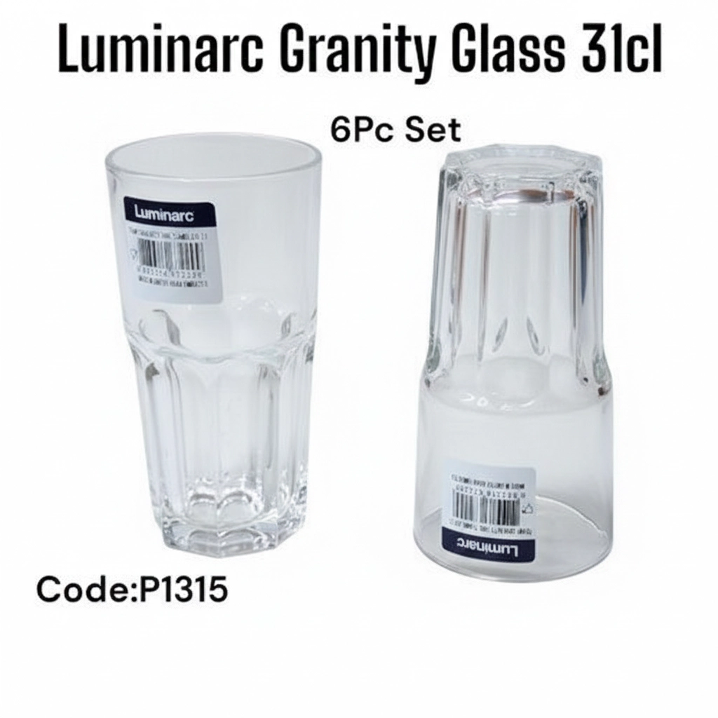 Luminarc Granity Glass Set 6 Pieces 310ml P1315 J3756