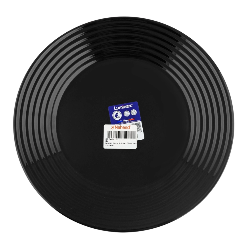 568660 L7611 HARENA BLACK D/P 25CM 6PC