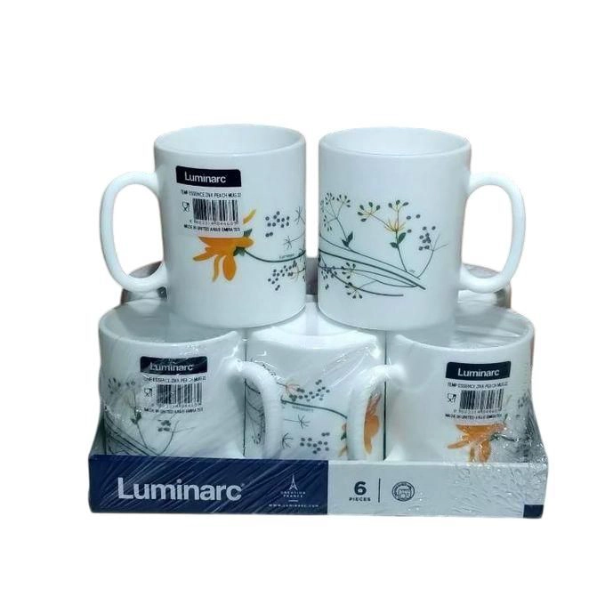 Luminarc Ziva Peach Mug Set 6 Pieces 320ml Q3344