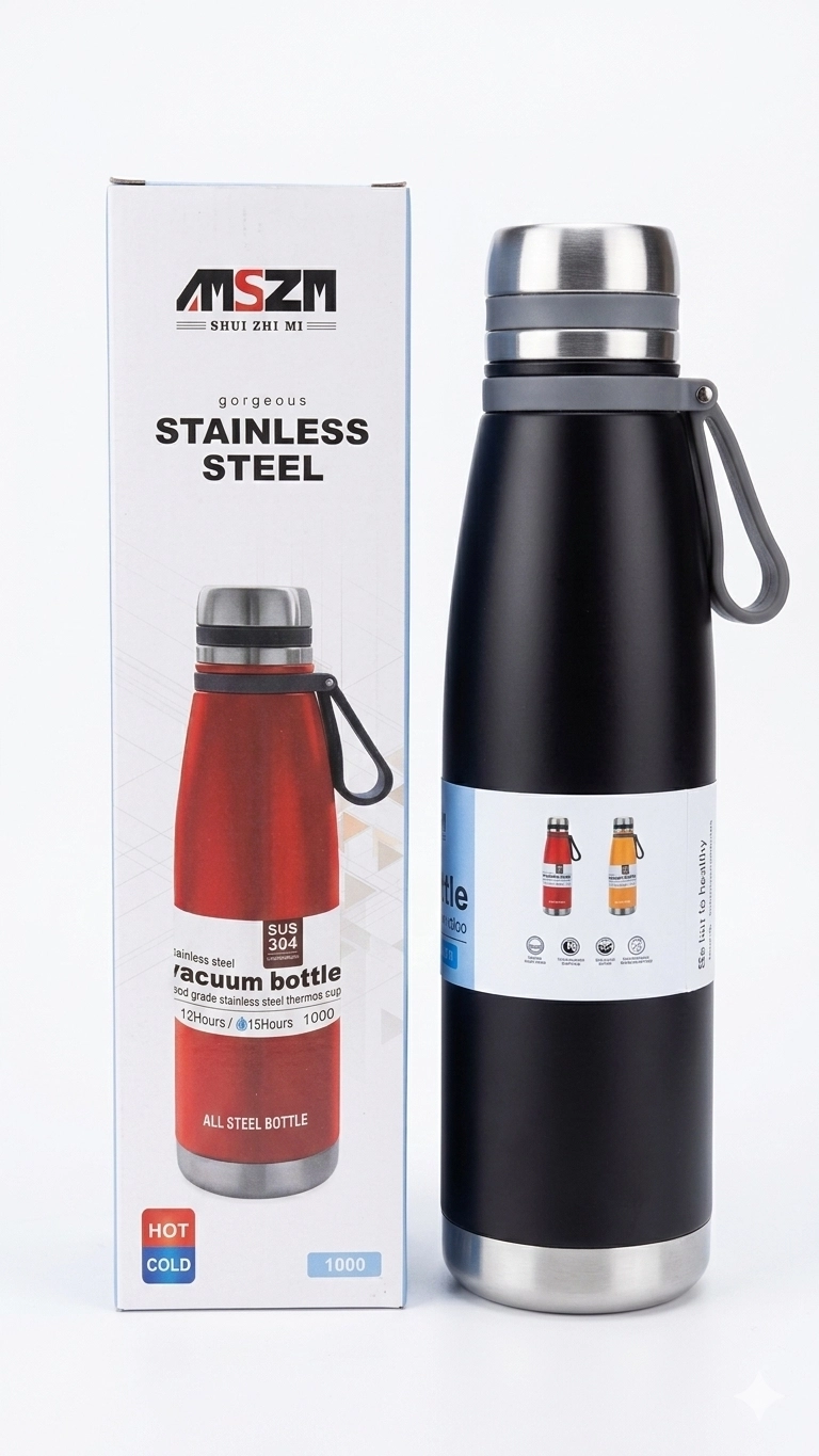 M6066 S/S FLASK 1LT MSSF SUS304