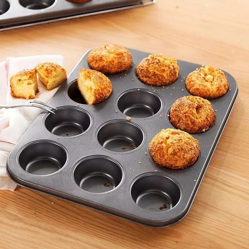Non-Stick 12-Cup Cake Mould - Muffin & Cupcake Tray