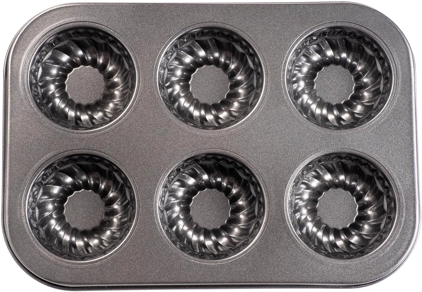 Non-Stick 6-Cup Cake Mould - Mini Bundt Pan