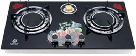 Nunix Gas Cooker - 2 Burners, Glass Top (NUGC2BGT)