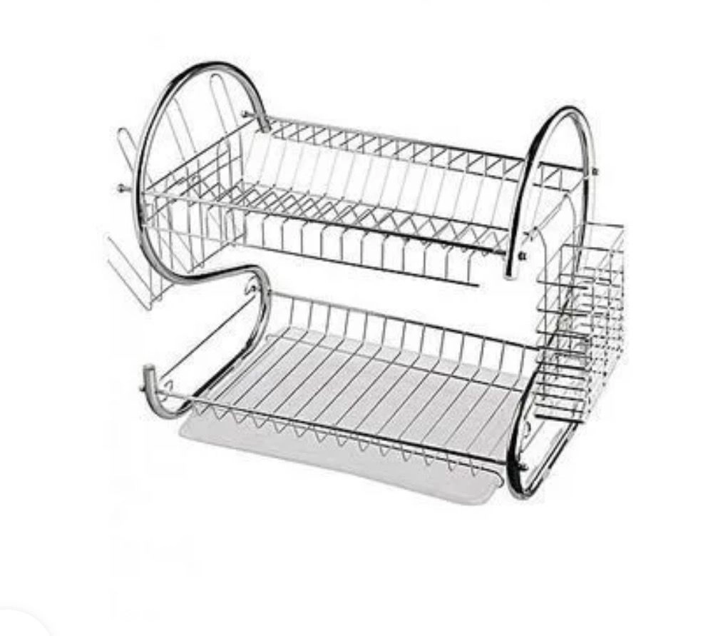 Nunix Stainless Steel Dish Drainer - 2-Layer