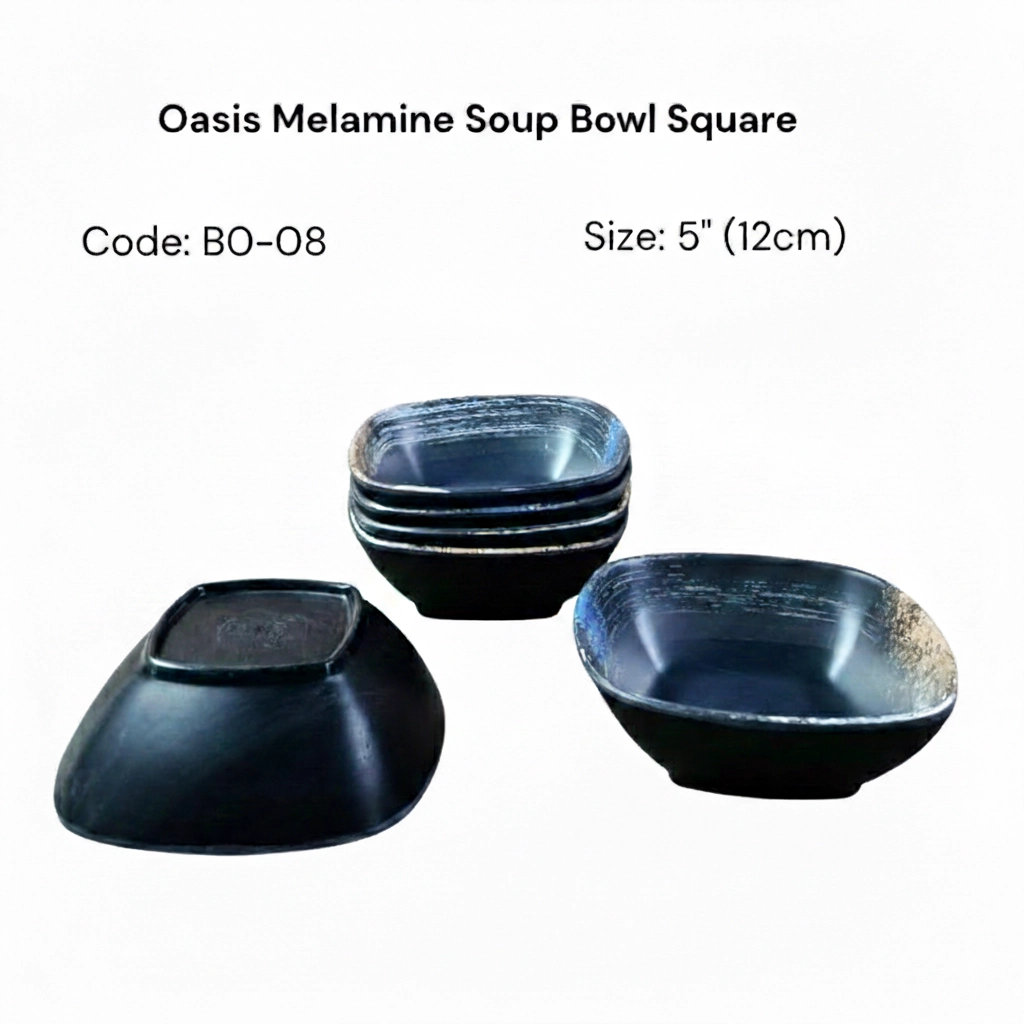 BO08 OASIS M/M SQ BOWL DECO 5 INCH PIECE
