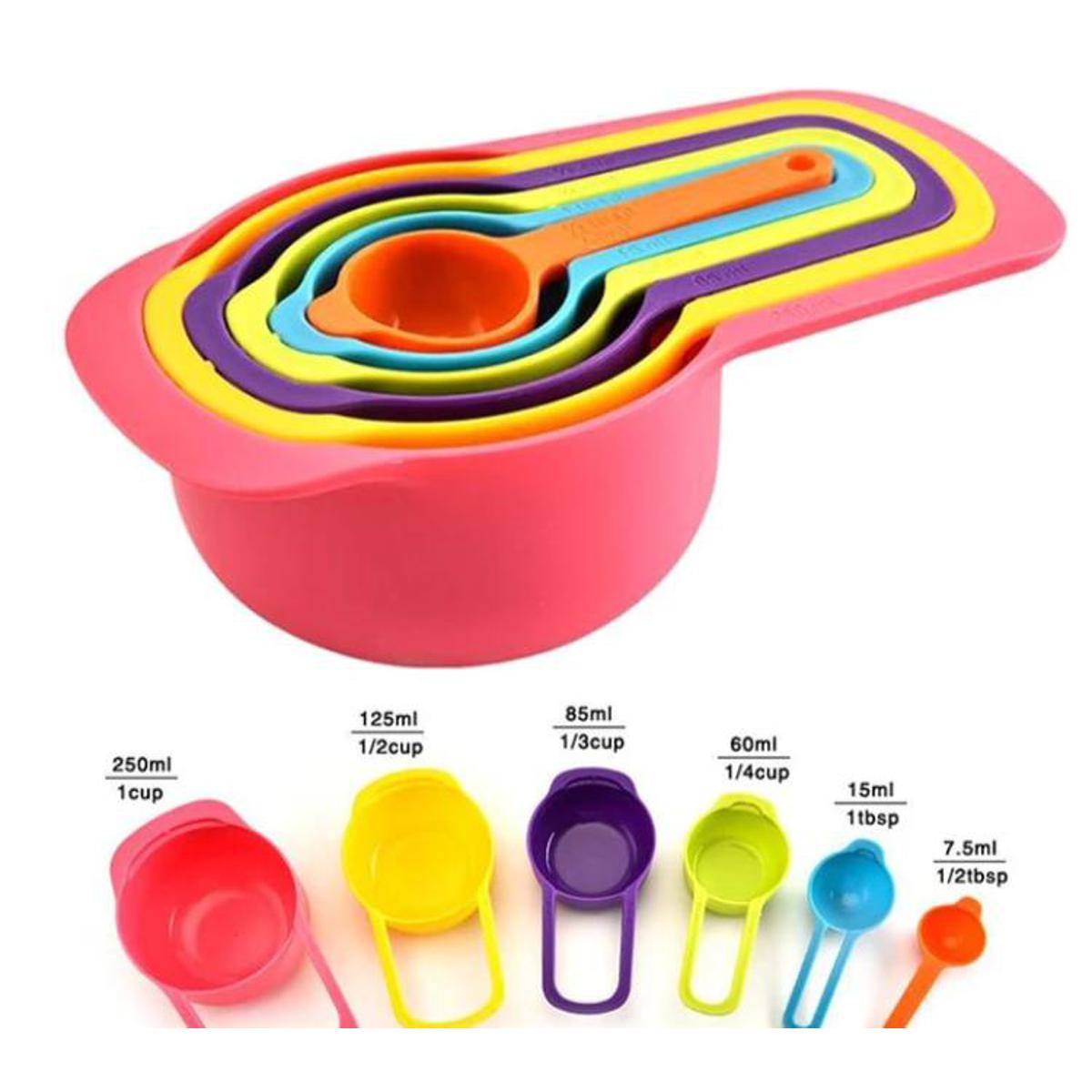 Rainbow Measuring Spoon Set - 6pcs