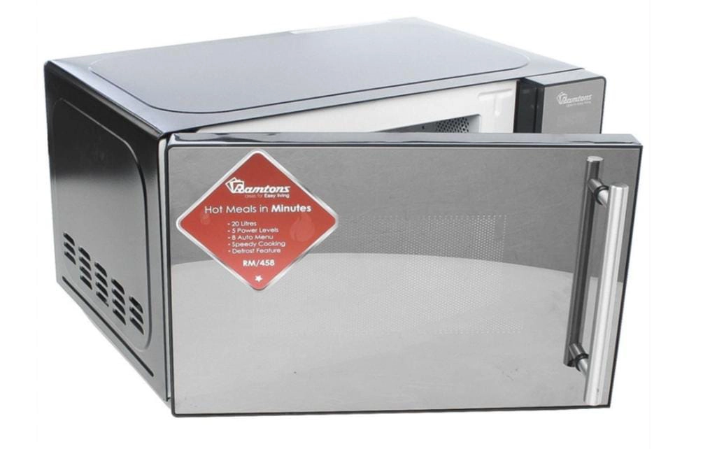 RM458 RAMTONS 20LT DIGITAL MICROWAVE SILVER GLASS RM20