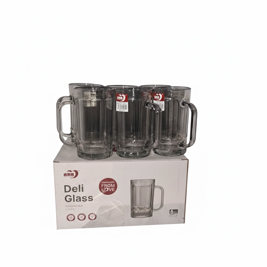 394802 ZB18310HS R/B DELI GLASS MUG 300ML 6PC