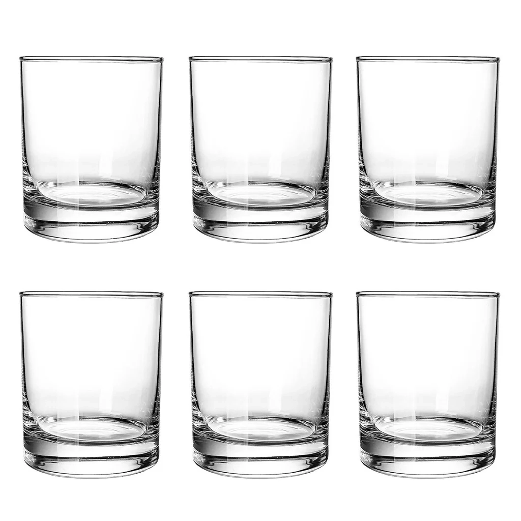 333443 ES1002 R/B DELI GLASS 290ML 6PC