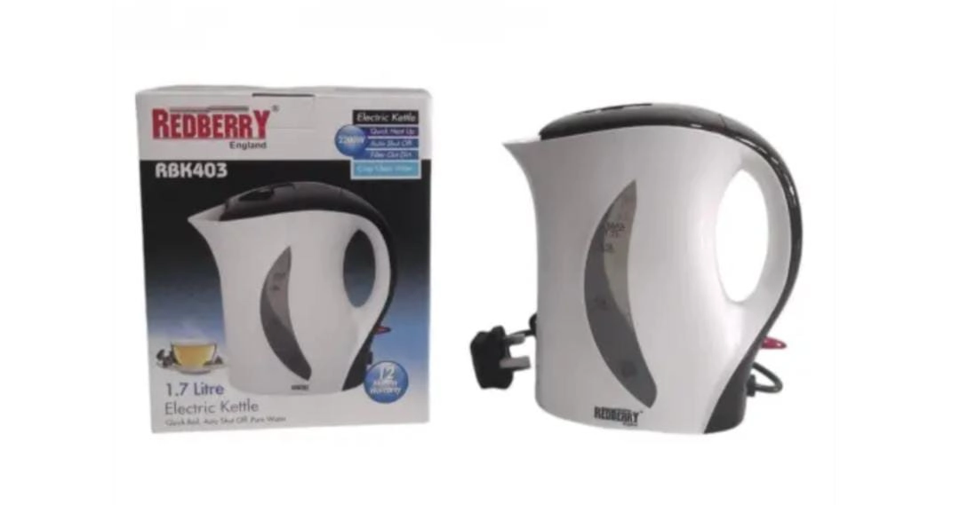 RBK403 R/B ELECT KETTLE B/W 1.7LT